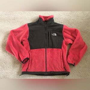 Pre-owned The North Face Denali fleece Jacket Red graphite grey S